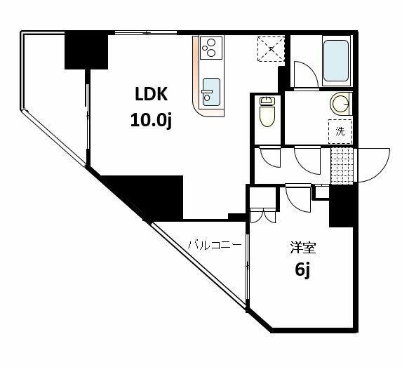 セントラル王子(1LDK/11階)の間取り写真