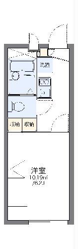 レオパレスシャーペルサン(1K/2階)の間取り写真
