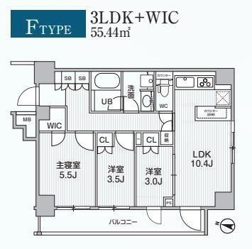 ALIVIS綾瀬(3LDK/3階)の間取り写真