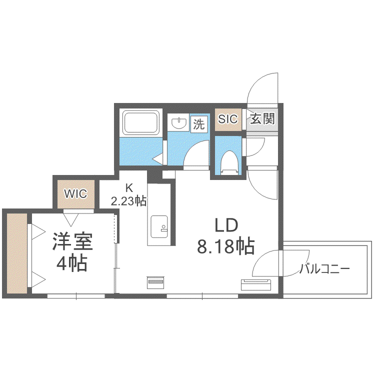 ZERO MAISON S5(1LDK/3階)の間取り写真