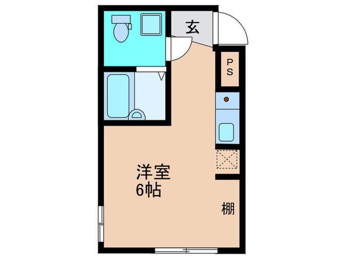 QUALIOR蕨(ワンルーム/3階)の間取り写真