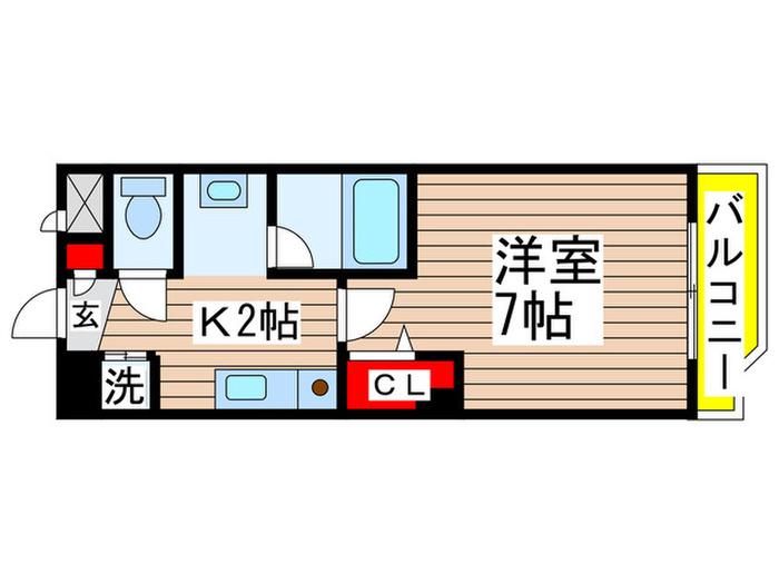 NEXT YOU(1K/1階)の間取り写真