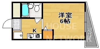 エルぺキーニョ(1K/3階)の間取り写真