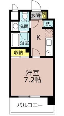 中駒一宮駅西マンション(1K/2階)の間取り写真