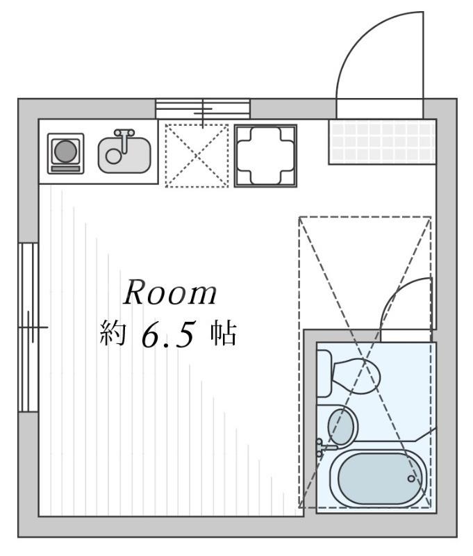 ライフピア笹塚II(ワンルーム/2階)の間取り写真