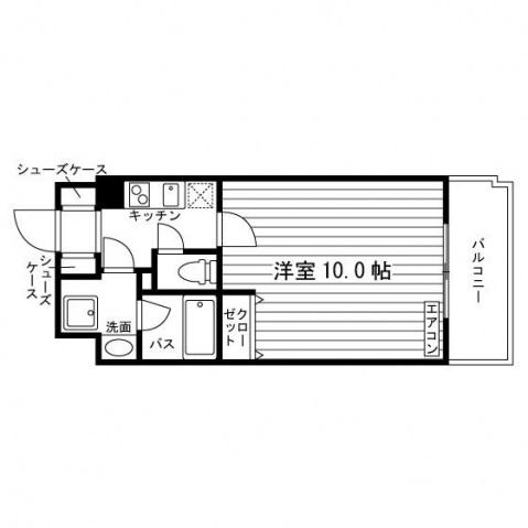 ARTIS仙台木町通(1K/6階)の間取り写真