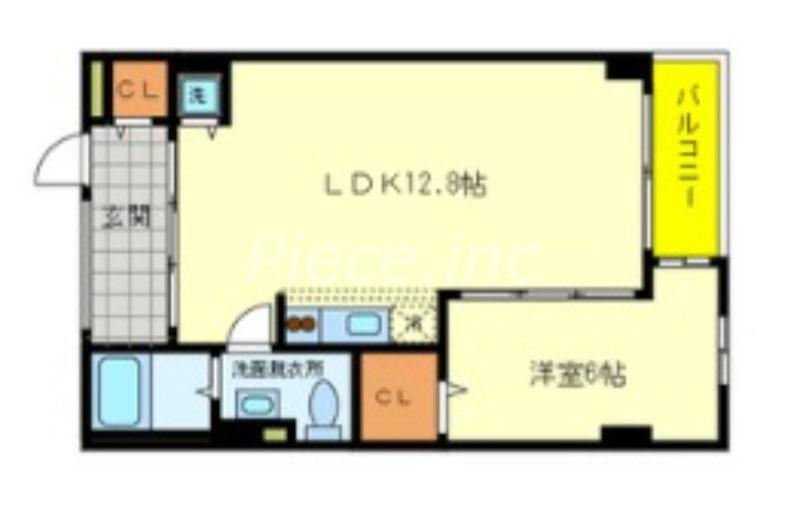 MFLATS(1SLDK/5階)の間取り写真