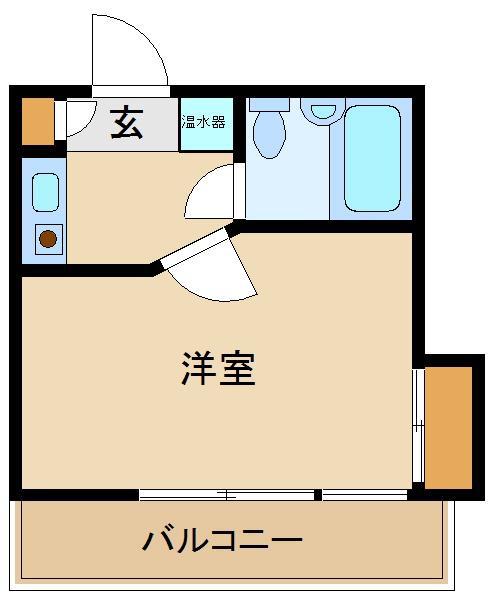 アネックス国領(1K/5階)の間取り写真