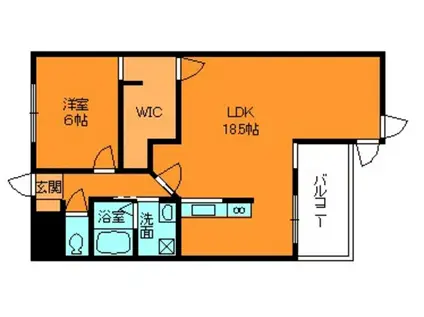 サンローゼ竜田川(1LDK/3階)の間取り写真