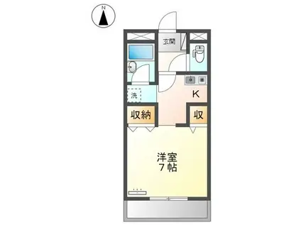 ネクステージ(1K/2階)の間取り写真