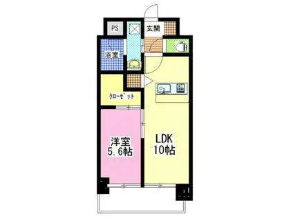 N・O医大南(1LDK/7階)の間取り写真