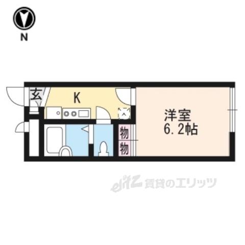 レオパレスアプライズ塚口(1K/1階)の間取り写真