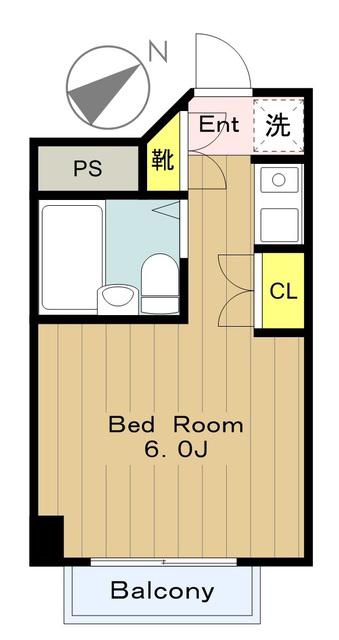 DOLLHOUSE ドールハウス(1K/3階)の間取り写真