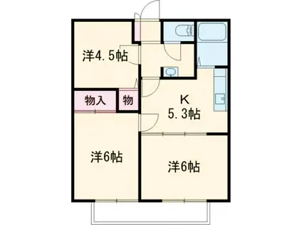 メゾン・ボアコリーヌ(3K/2階)の間取り写真