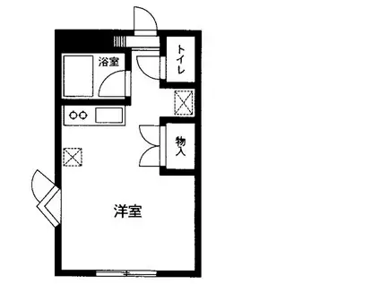 コートヴェルデ(ワンルーム/1階)の間取り写真