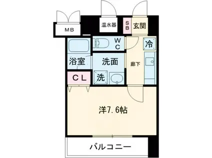 アドバンス神戸アルティス(1K/3階)の間取り写真