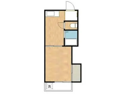 グリーンパレスIZUMI(1K/2階)の間取り写真