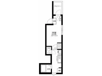 ラルーチェ(1K/1階)の間取り写真