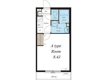 リブリ・TKレジデンス(1K/1階)の間取り写真