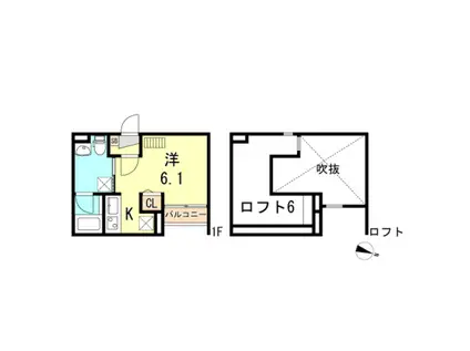 MAISON DE CERCLE(ワンルーム/1階)の間取り写真