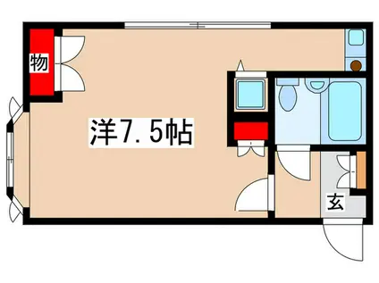 メゾンドルミ(ワンルーム/2階)の間取り写真