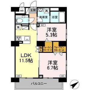 リュミエール千種(2LDK/3階)の間取り写真