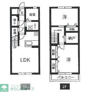 セゾンフローラ(2SLDK/1階)の間取り写真