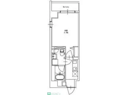 JU RUY ICHIGAYA DAIMACHI(1K/4階)の間取り写真
