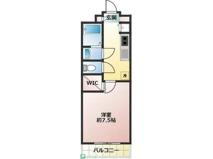 グレースアベニュー(1K/2階)の間取り写真