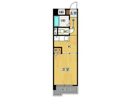 HAYASHIビル(1K/1階)の間取り写真