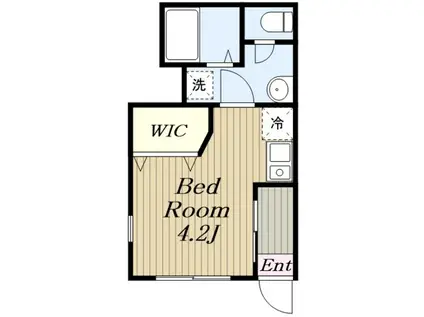 HOUSE O(ワンルーム/1階)の間取り写真