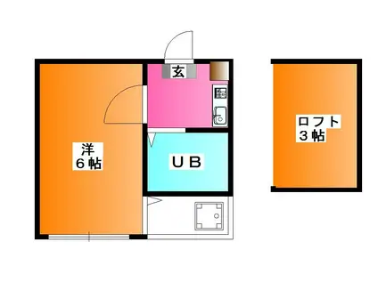 レオパレス高砂(1K/2階)の間取り写真
