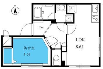 ASTILE STUDIO SUMIDAHIKIFUNE(1LDK/3階)の間取り写真
