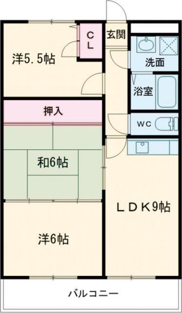 カルディア源(3LDK/4階)の間取り写真