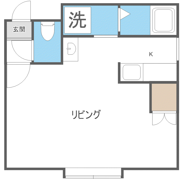 ラビリンス弐番館(1K/3階)の間取り写真