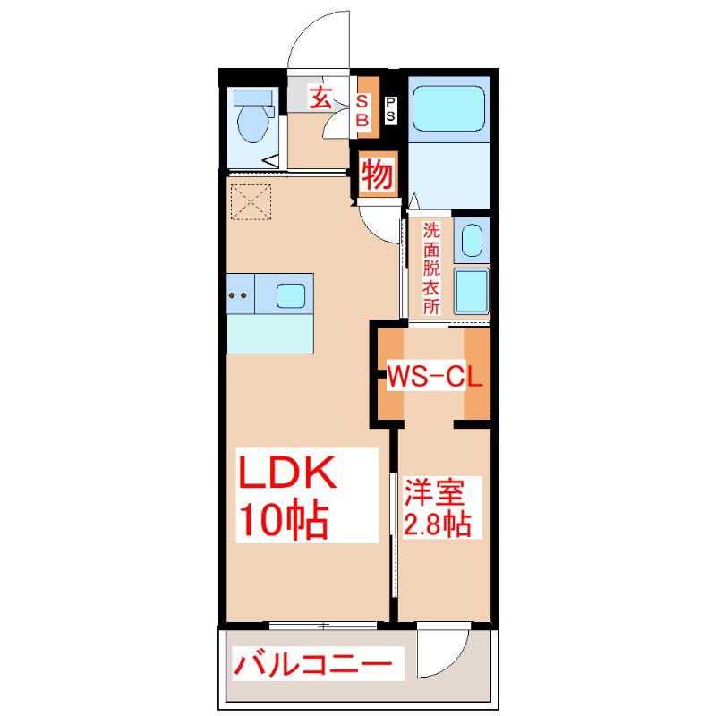 AIR/SOLID(1LDK/5階)の間取り写真