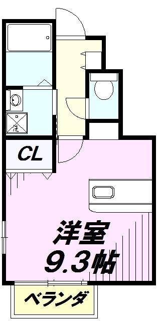 ロビンソン.T(ワンルーム/1階)の間取り写真