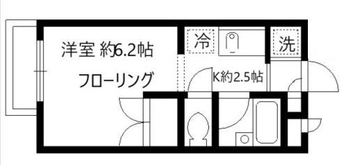 コルノSHIRAISHI(ワンルーム/2階)の間取り写真