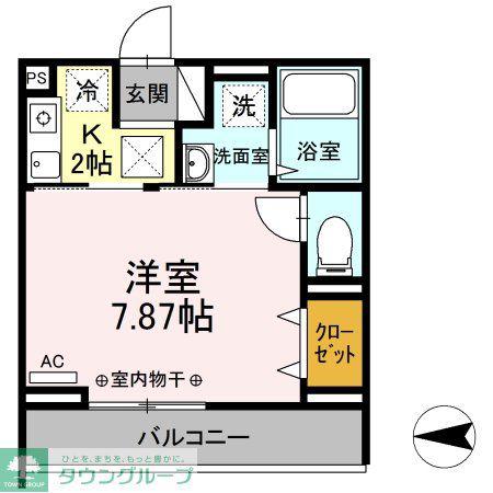 COMFORT YUUYA(1K/1階)の間取り写真