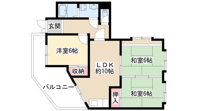 SYビル吹上(3LDK/4階)の間取り写真