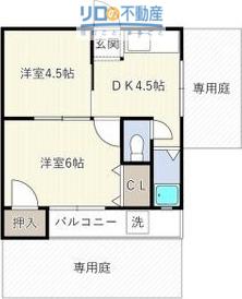 ハイツ桜台(2DK/1階)の間取り写真