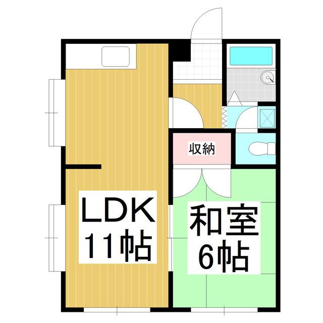 ドムス本郷(1LDK/1階)の間取り写真