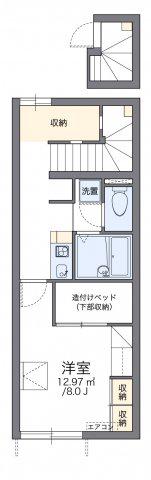 レオパレスコマンドI(1K/2階)の間取り写真