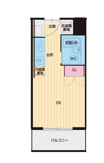CLUB ORIENT BLD NO.141 YACHIYODAI(ワンルーム/2階)の間取り写真