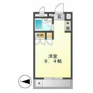 シャルム大堀(ワンルーム/5階)の間取り写真