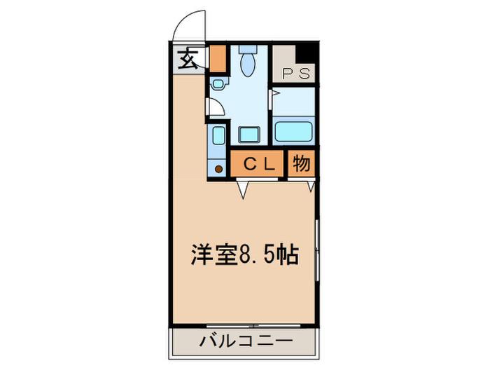 パークアベニュー22(ワンルーム/8階)の間取り写真