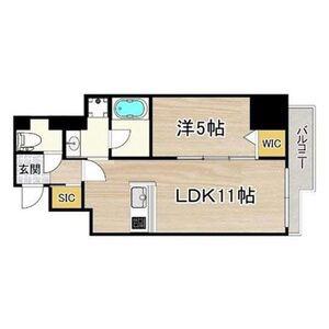 フェルザ福島(1LDK/9階)の間取り写真