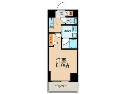 プレミアム大須(1K/12階)の間取り写真
