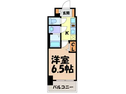 プレサンスTHE新栄(1K/7階)の間取り写真
