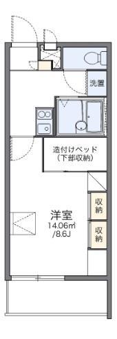 レオパレスMA MAISON SAKO(1K/1階)の間取り写真